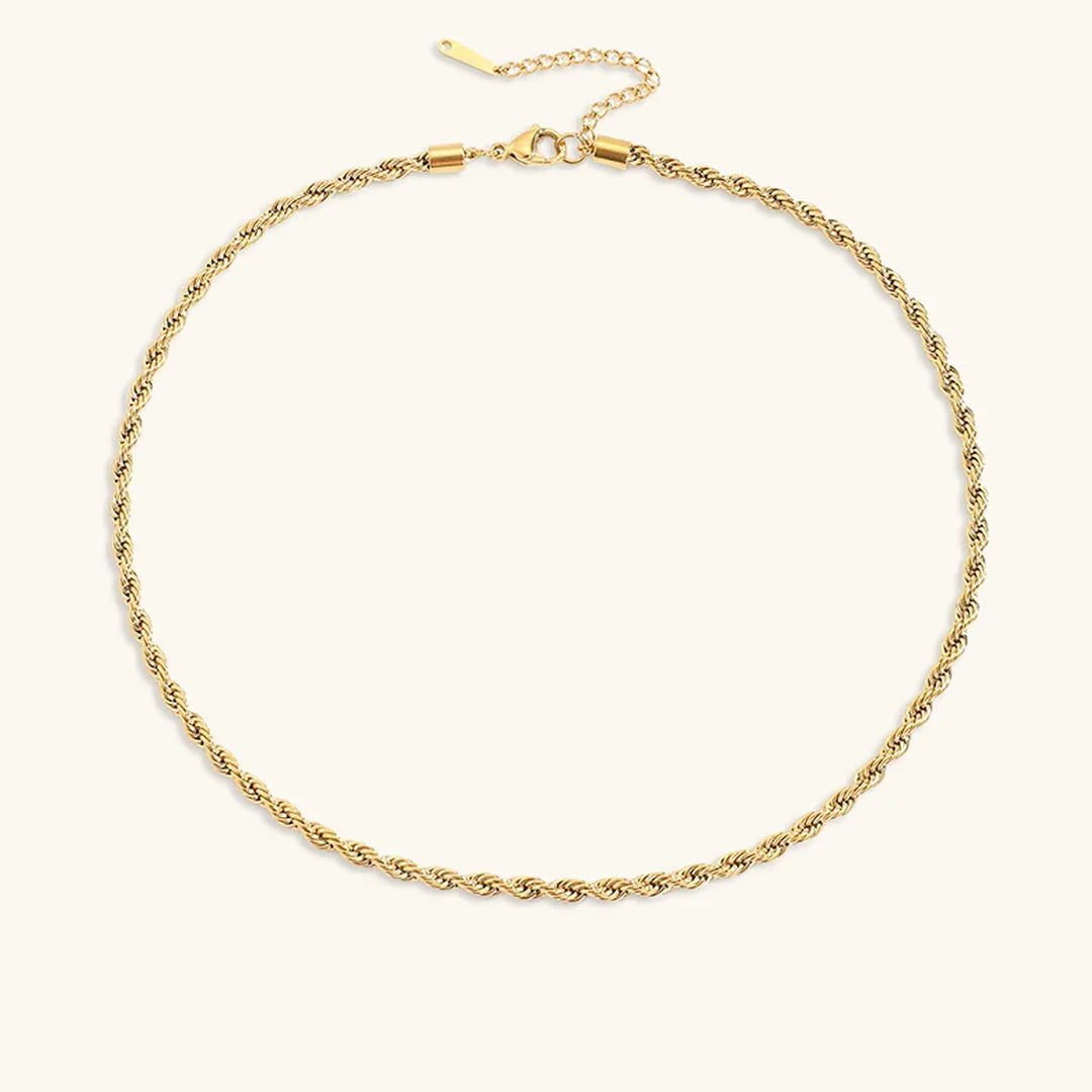 [Amore]Bianca Rope Chain Gold Necklace