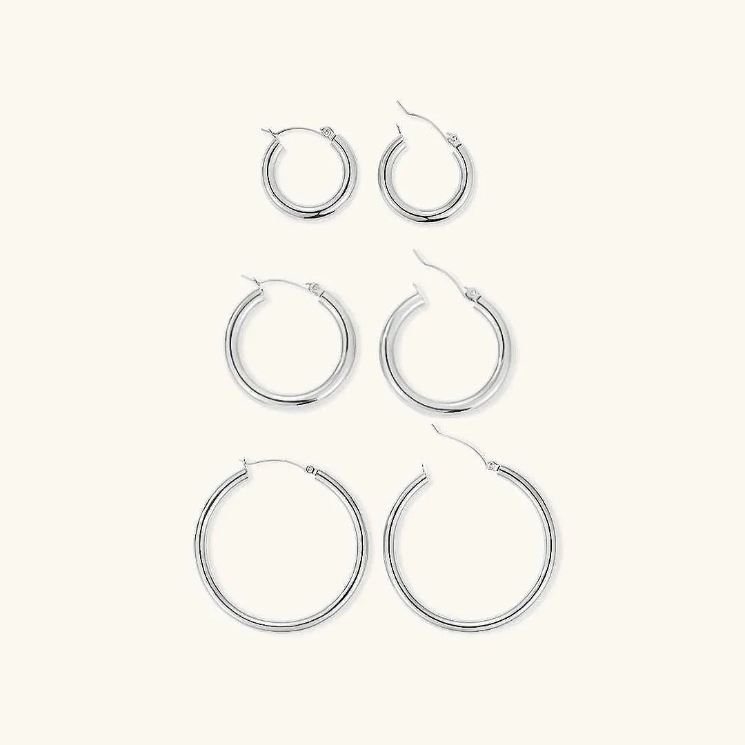 [Amore]Broad Round Hoops