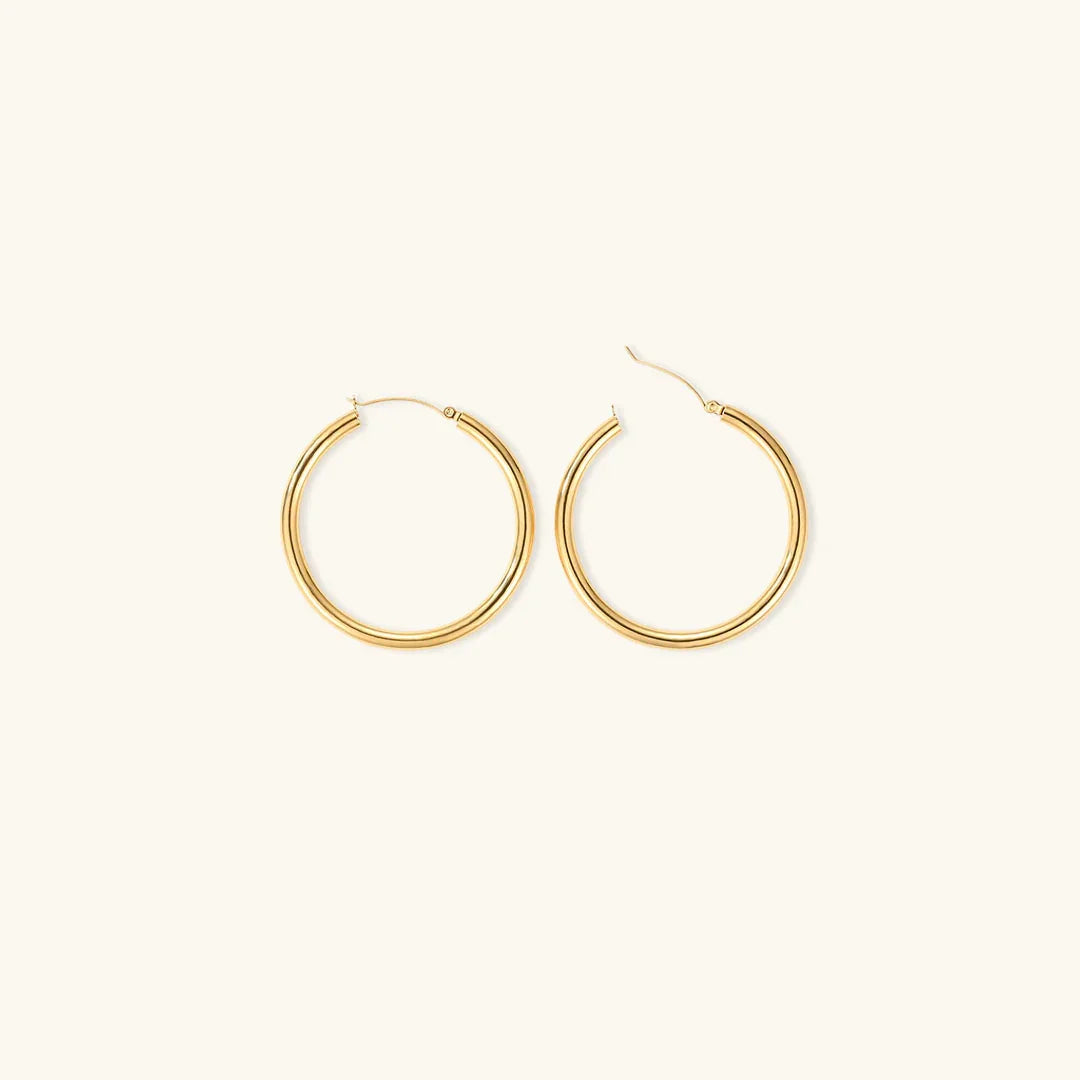 [Amore]Broad Round Hoops
