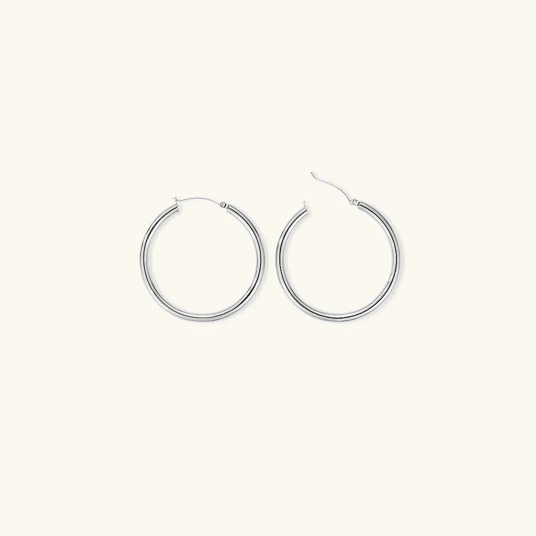 [Amore]Broad Round Hoops
