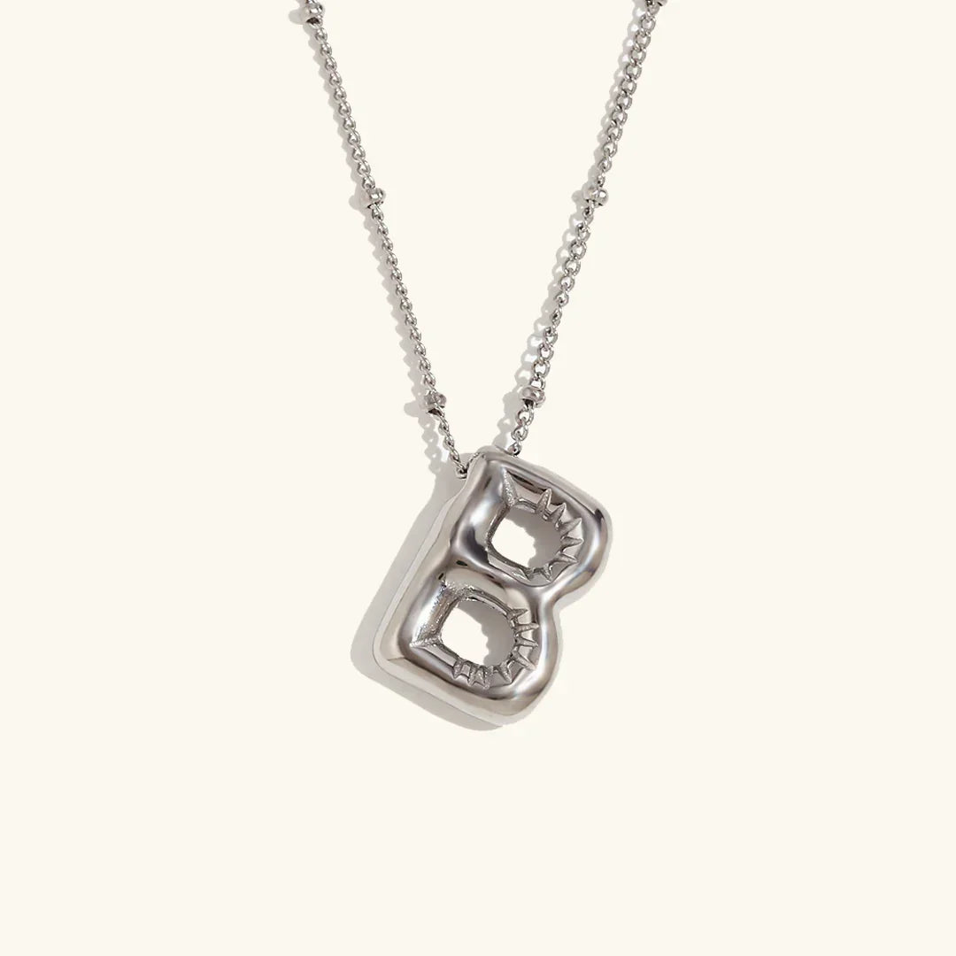 [Amore]Balloon Gold Initial Necklace