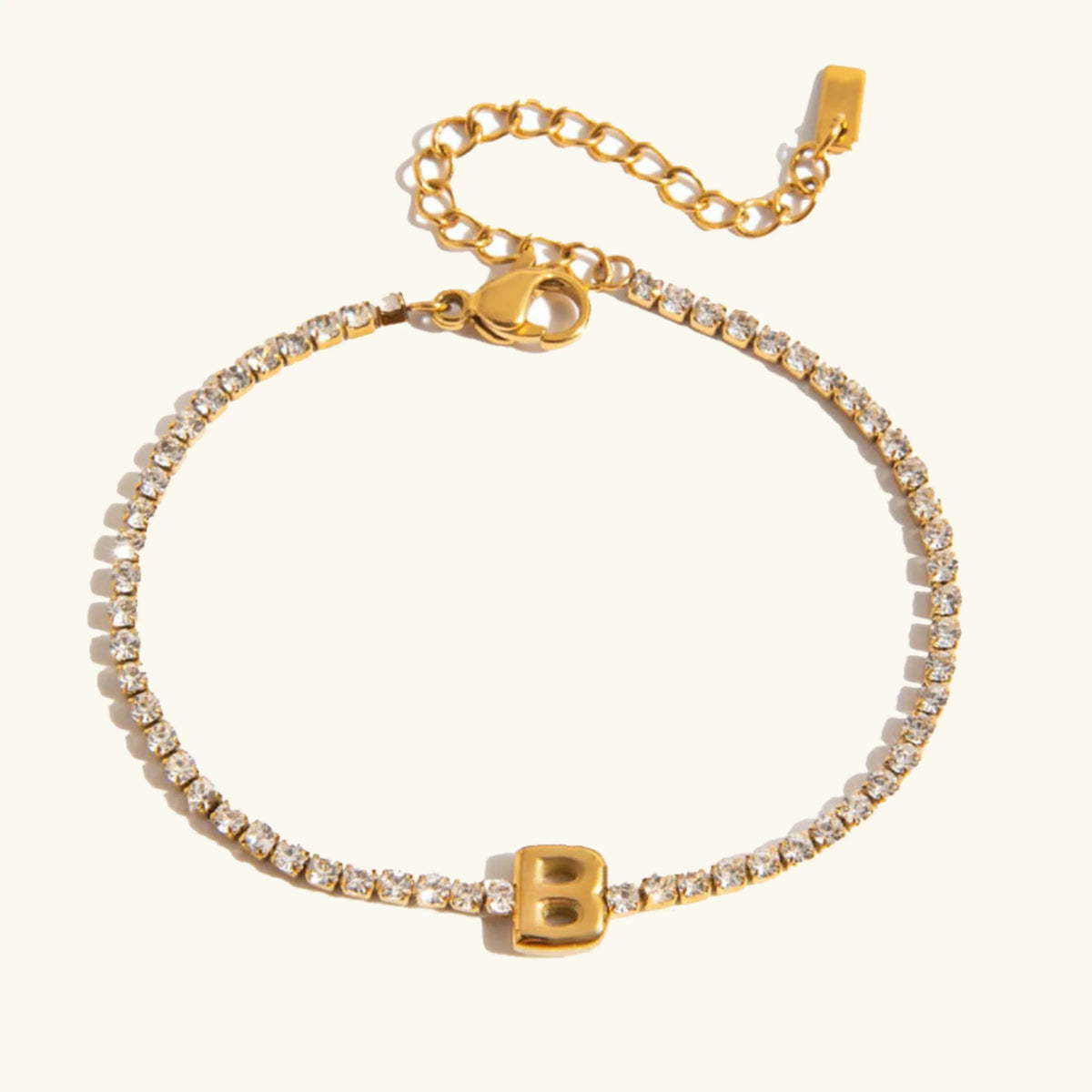 [Amore]Avaria Bubble Letter Tennis Bracelet