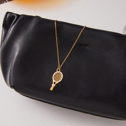 [Amore]Aces Gold Tennis Pendant