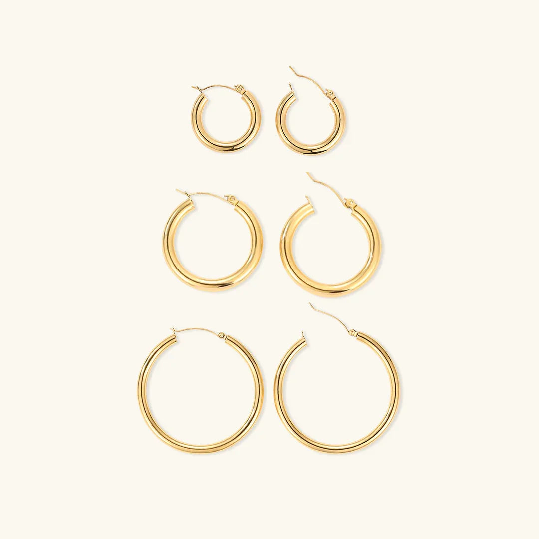 [Amore]Broad Round Hoops