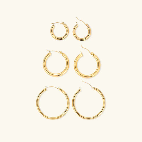 [Amore]Broad Round Hoops