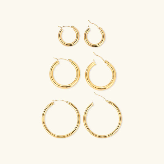 [Amore]Broad Round Hoops