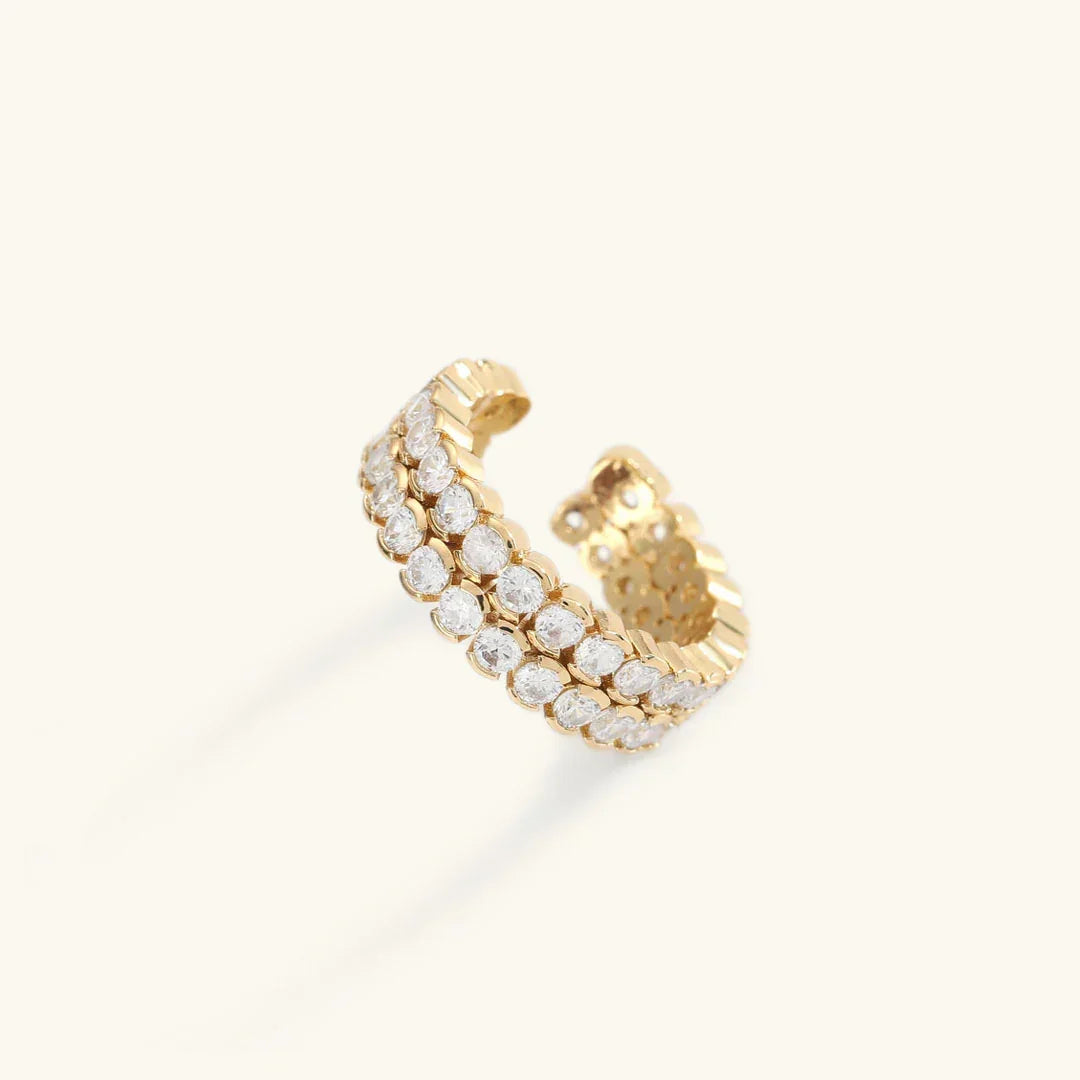 [Amore]Cassandra Studded Gold Ring