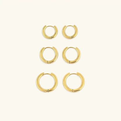 [Amore]Classic Round Hoops