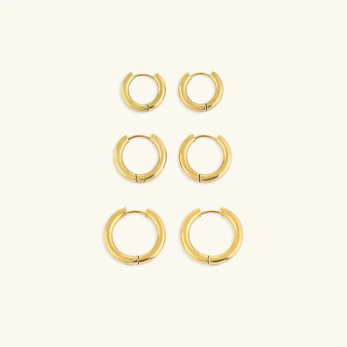 [Amore]Classic Round Hoops