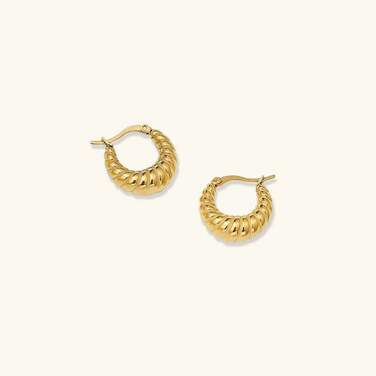 [Amore]Croissant Hoop Earrings