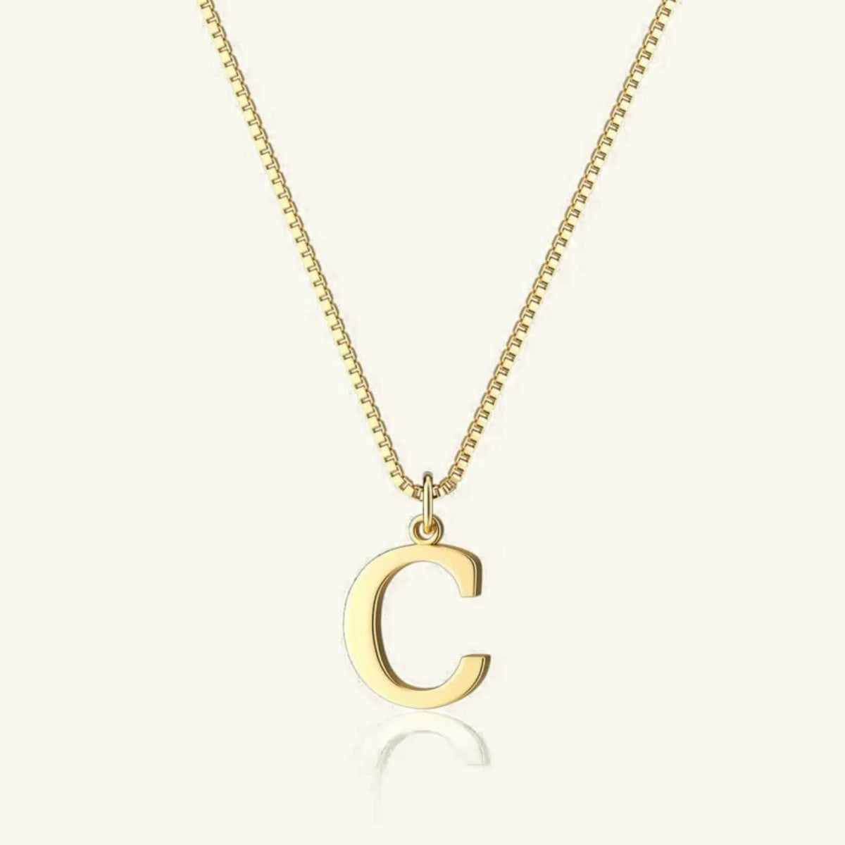 [Amore]Therese Letter Initial Gold Necklace