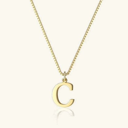 [Amore]Therese Letter Initial Gold Necklace
