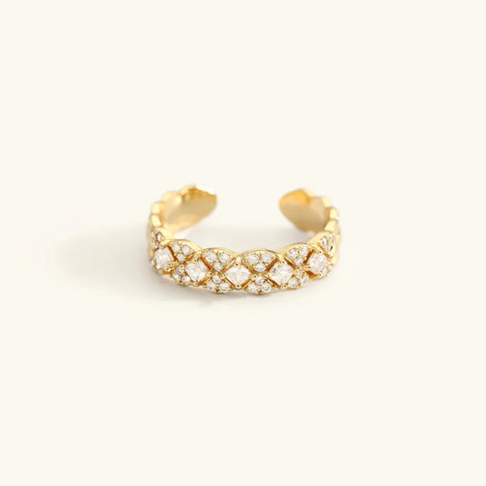 [Amore]Camille Gold Patterned Ring