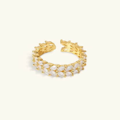 [Amore]Clarisse Patterned Gold Ring