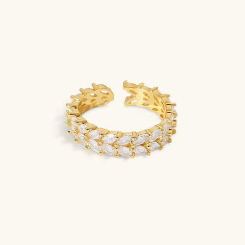[Amore]Clarisse Patterned Gold Ring