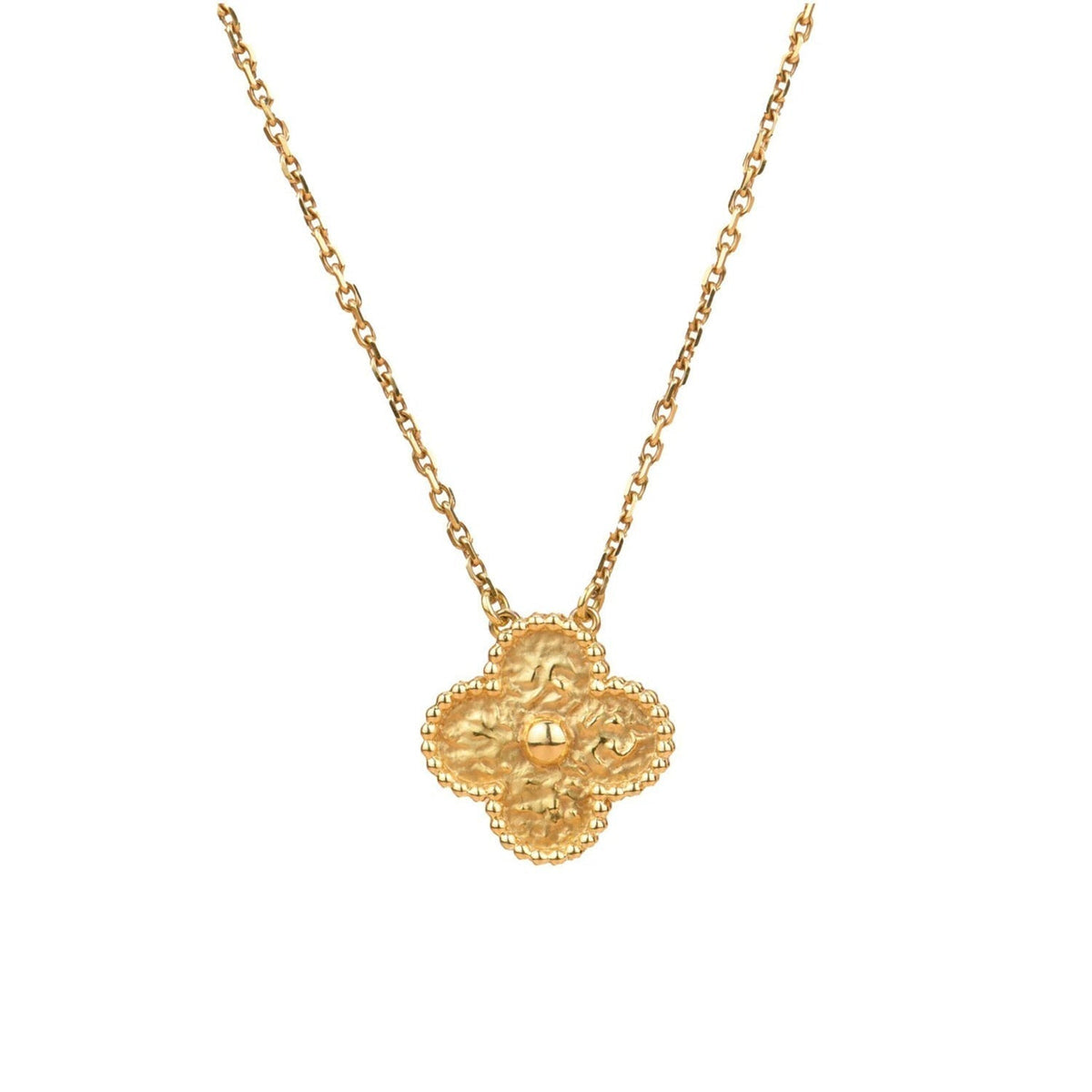 [Amore]CLOVER 15MM  BRONZING NECKLACE