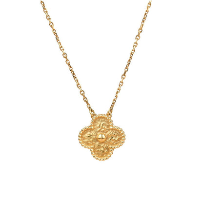 [Amore]CLOVER 15MM  BRONZING NECKLACE