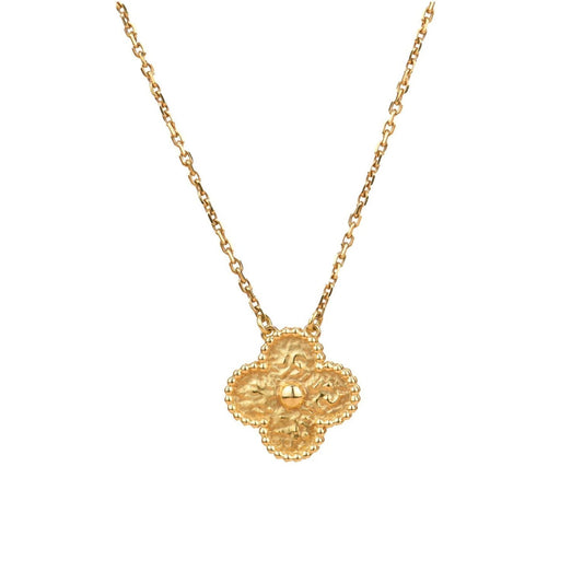 [Amore]CLOVER 15MM  BRONZING NECKLACE