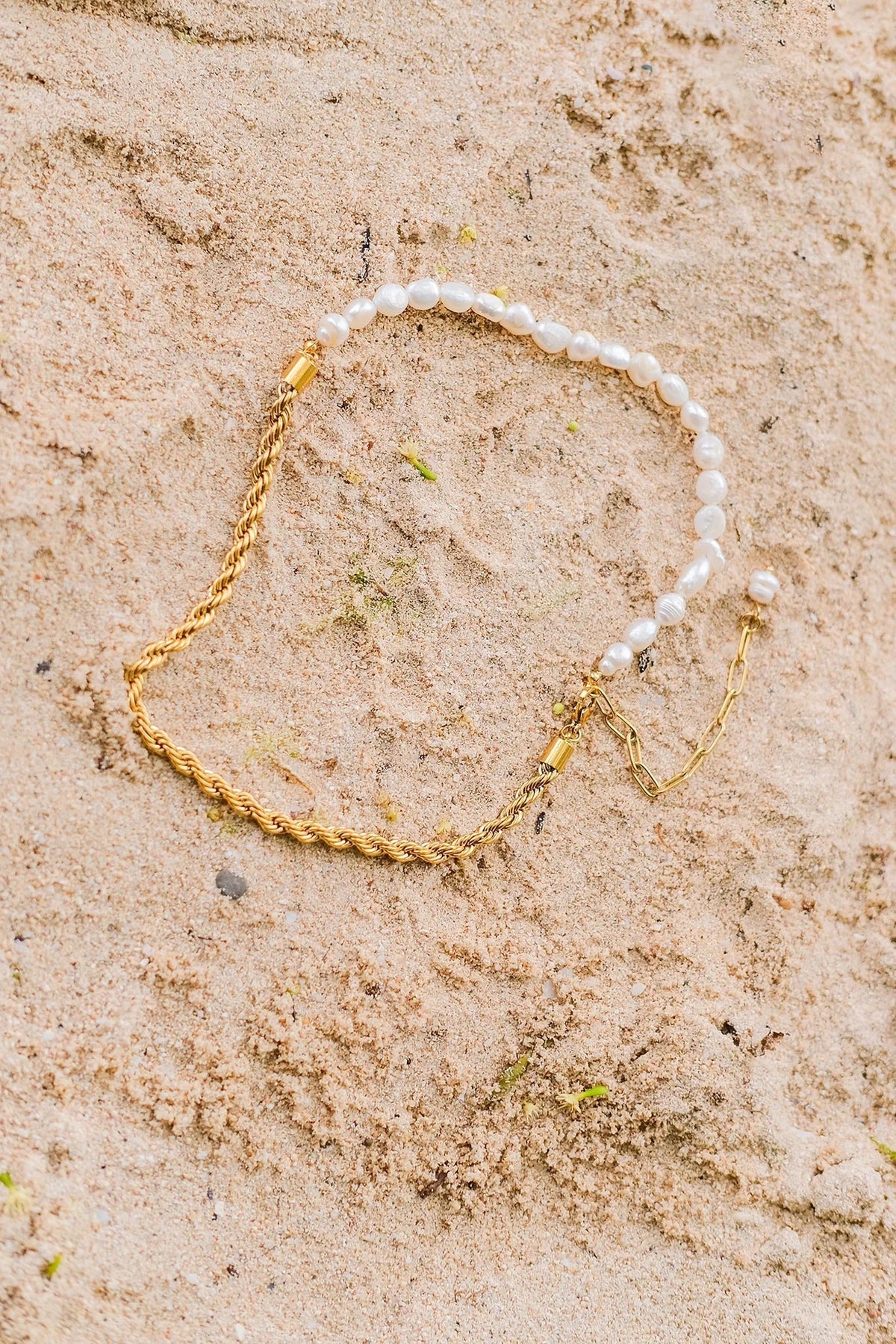 [Amore]Dualia Gold Pearl Necklace