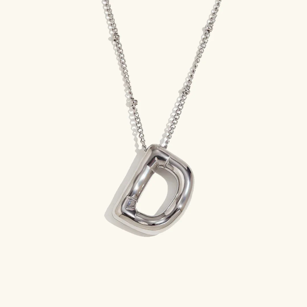 [Amore]Balloon Gold Initial Necklace