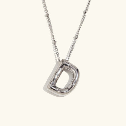 [Amore]Balloon Gold Initial Necklace
