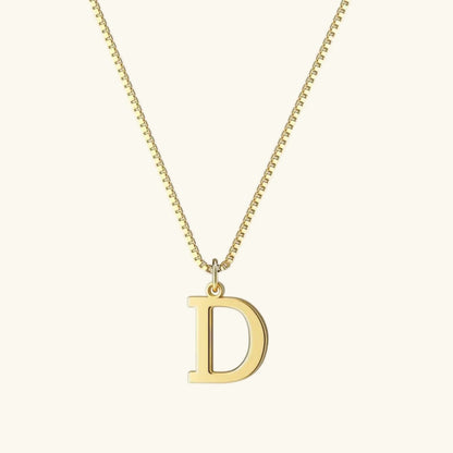 [Amore]Therese Letter Initial Gold Necklace
