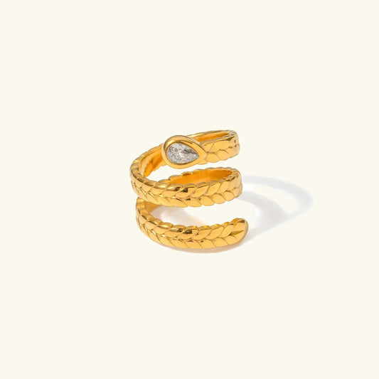 [Amore]Davina Gold Serpent Ring