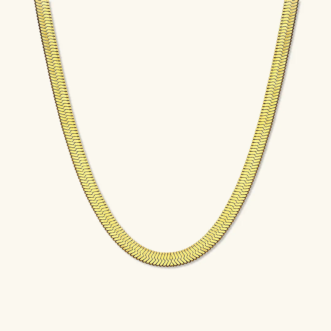[Amore]Elysian Gold Herringbone Necklace