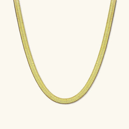 [Amore]Elysian Gold Herringbone Necklace