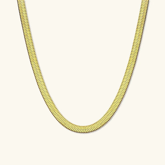 [Amore]Elysian Gold Herringbone Necklace