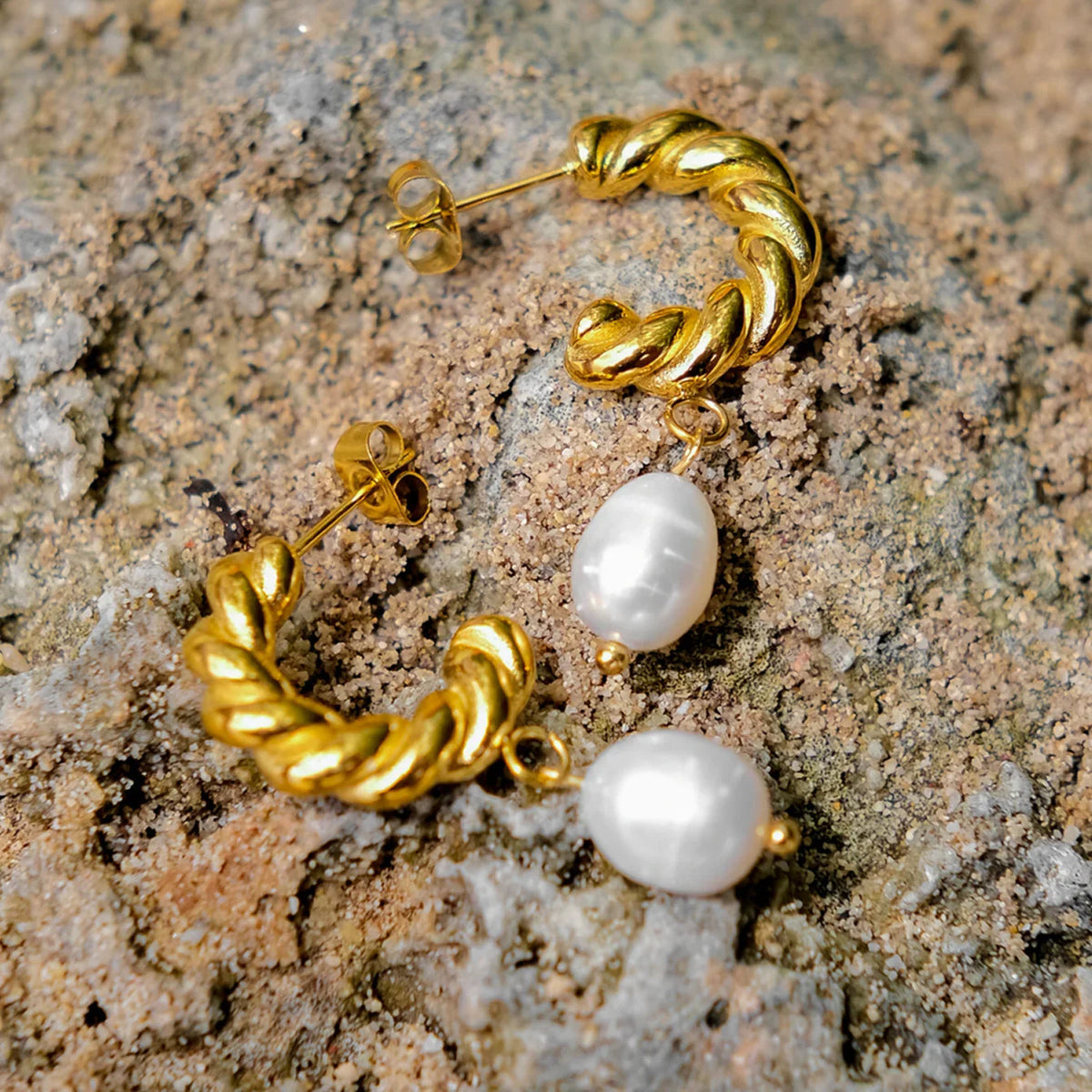 [Amore]Emma Pearl Earrings