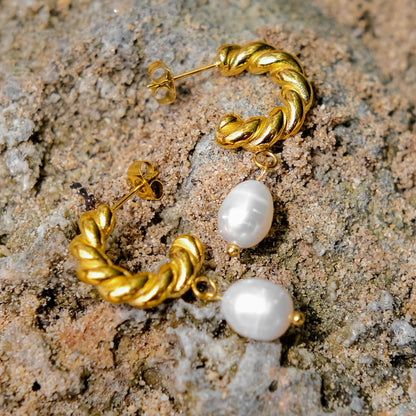[Amore]Emma Pearl Earrings