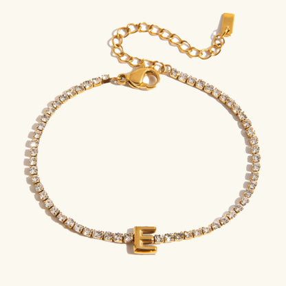 [Amore]Avaria Bubble Letter Tennis Bracelet