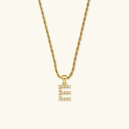 [Amore]Elodie Initial Letter Pearl Necklace
