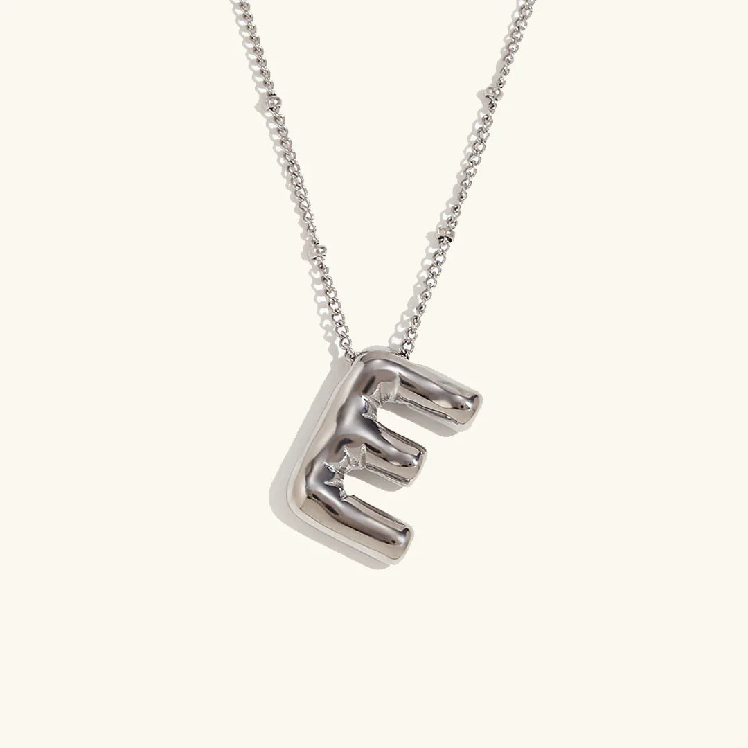 [Amore]Balloon Gold Initial Necklace