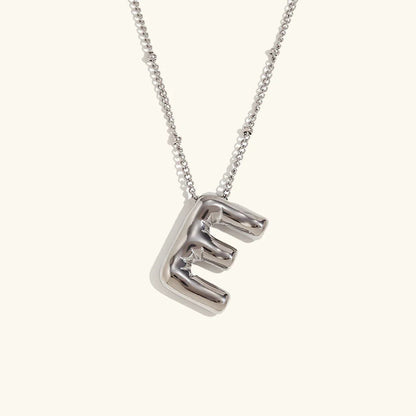 [Amore]Balloon Gold Initial Necklace