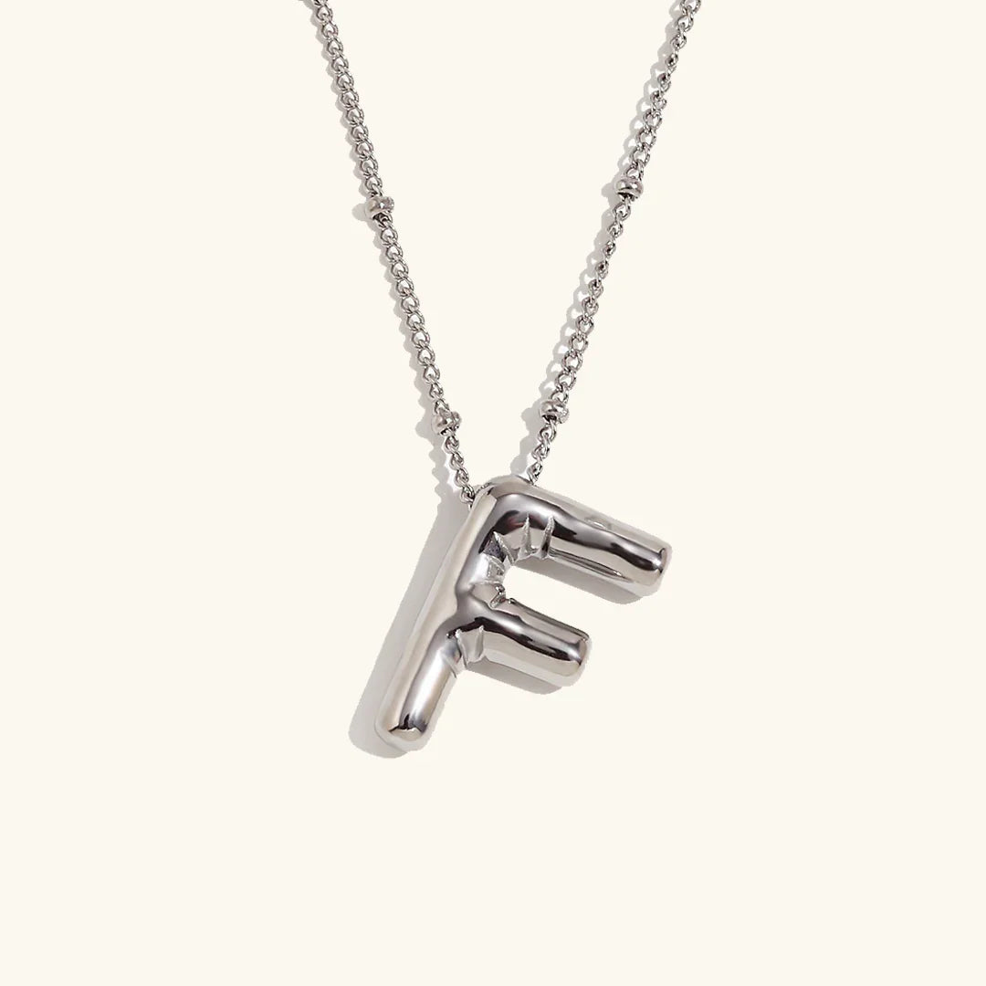[Amore]Balloon Gold Initial Necklace