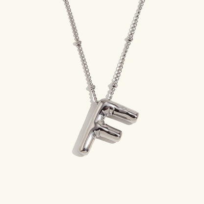 [Amore]Balloon Gold Initial Necklace