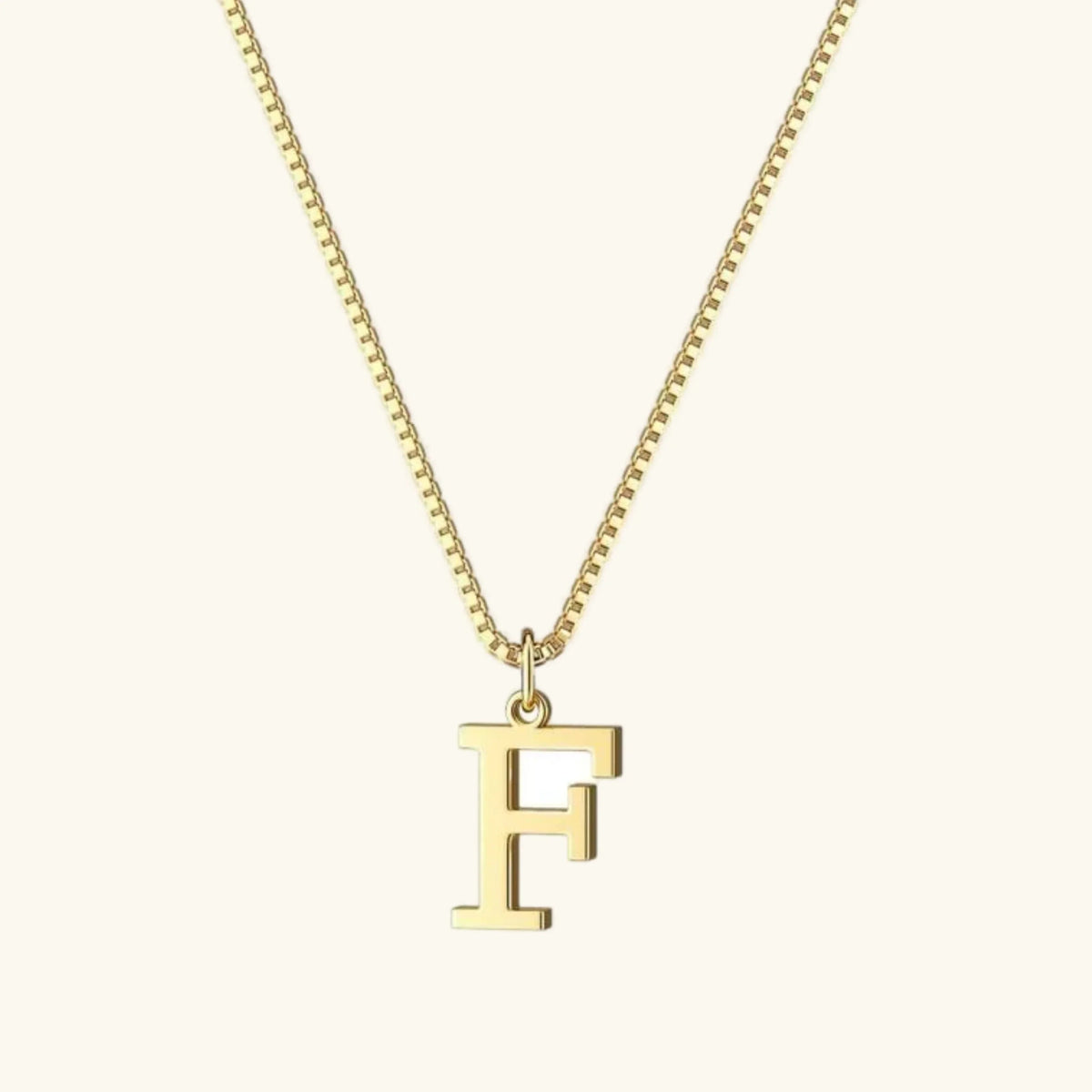 [Amore]Therese Letter Initial Gold Necklace