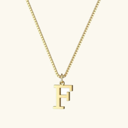 [Amore]Therese Letter Initial Gold Necklace
