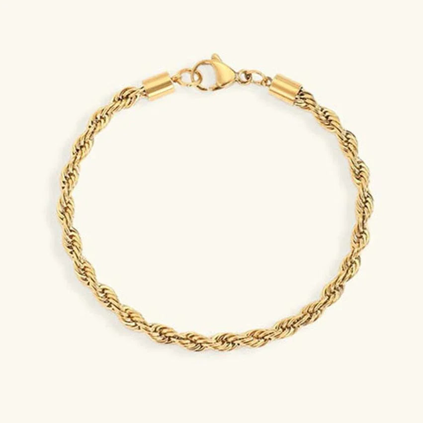 [Amore]Gigi Rope Chain Gold Bracelet