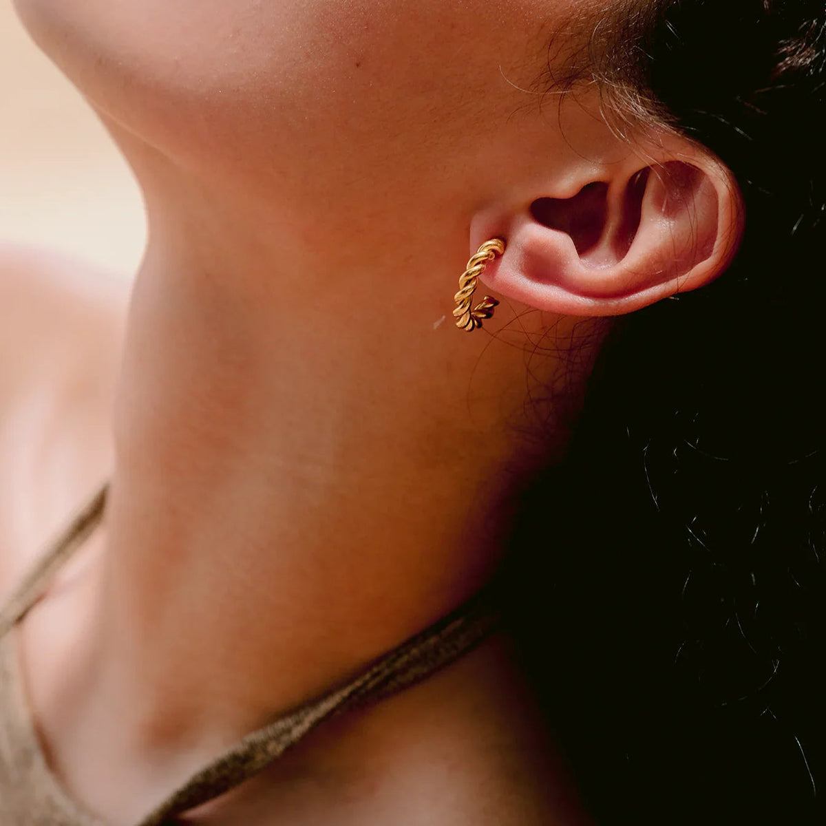 [Amore]Gigi Twist Gold Earrings