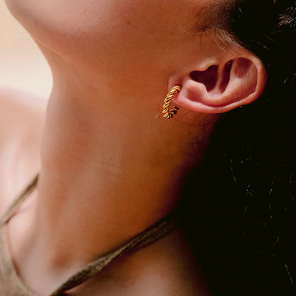 [Amore]Gigi Twist Gold Earrings