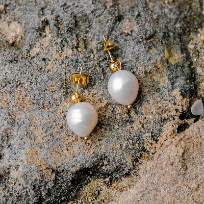 [Amore]Gloria Freshwater Pearl Earrings