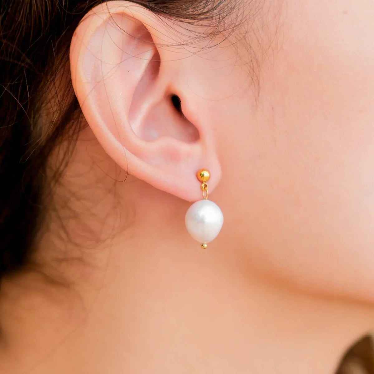 [Amore]Gloria Freshwater Pearl Earrings
