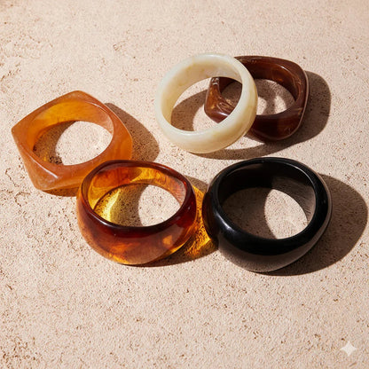 [Amore]Kaitlyn Chunky Acrylic Bangle