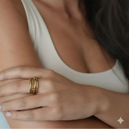 [Amore]Christabel Diamond Ring Stack