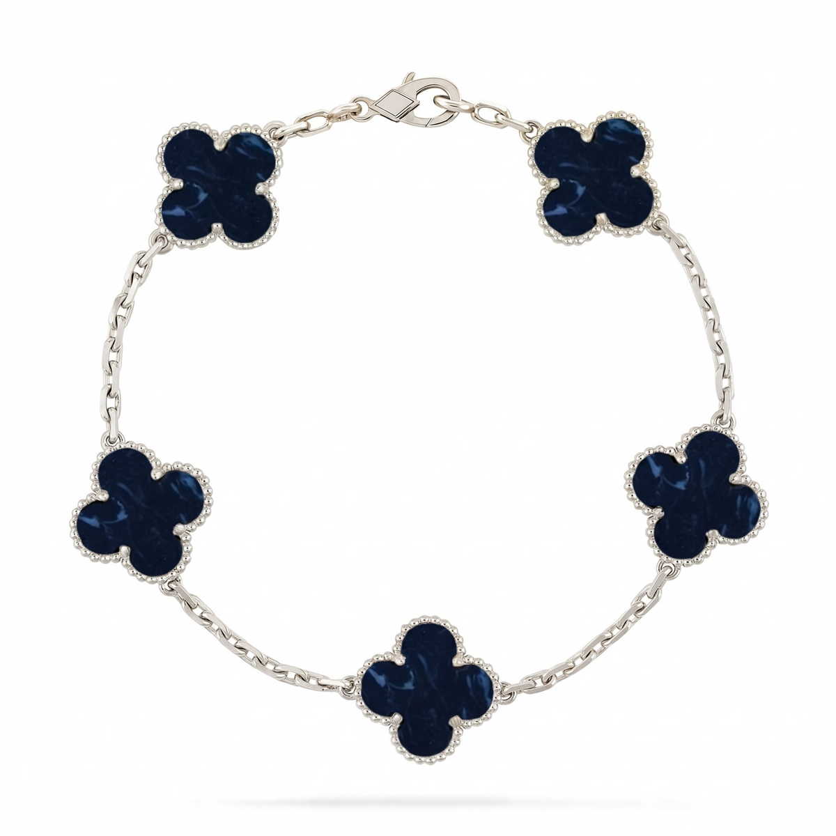 [Amore]LUCKY CLOVER 5-MOTIF BRACELET - PIETERSITE COLLECTION