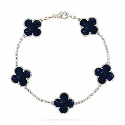 [Amore]LUCKY CLOVER 5-MOTIF BRACELET - PIETERSITE COLLECTION