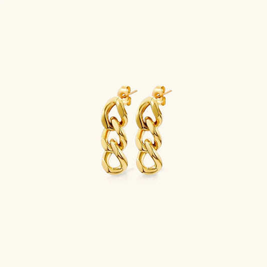 [Amore]Giselle Gold Chain Earring